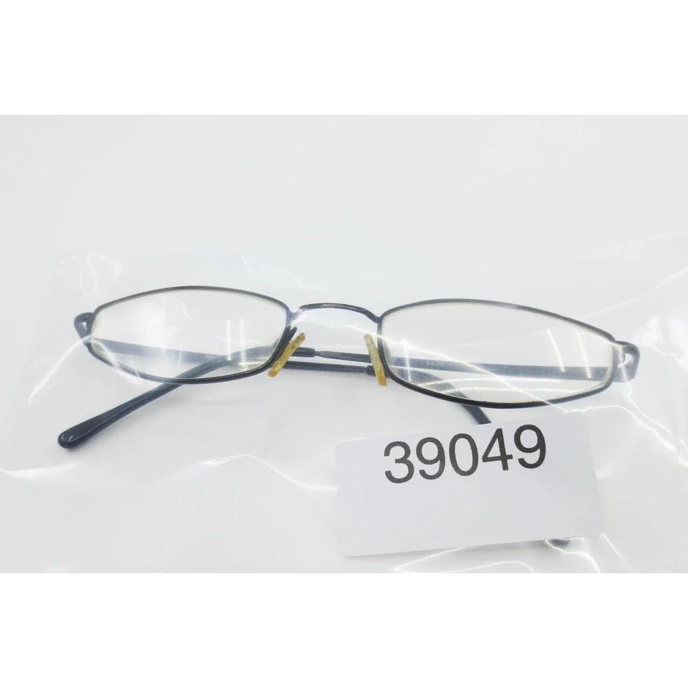 Modern Cougar M.Black Oval Eyeglasses Matte Black Metal Frames 53-20 39049